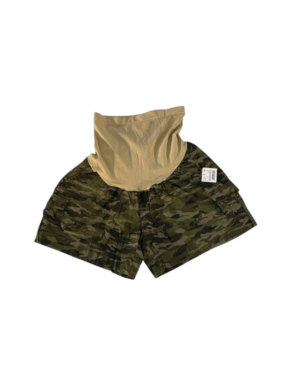 Motherhood Maternity Camo Cargo Shorts Women’s  Small Over Belly Panel NWT